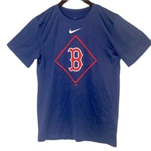 Nike Boston Red Sox Dri-Fit T-Shirt in Navy
Blue. Size Small ML Baseball